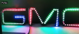 illuminated gmc multicolor led emblem