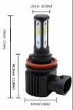 H11 led canbus 80w