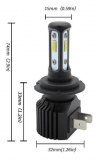 Fanless led h7